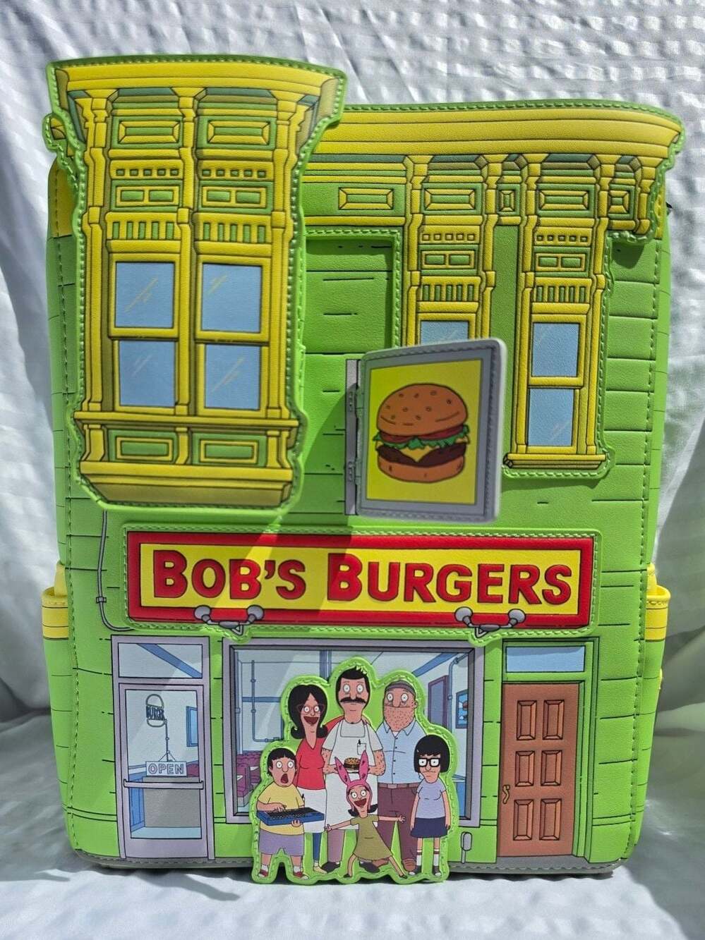 NWT Pre-Released Loungefly Bob's Burgers Restaurant Figural Bkpk